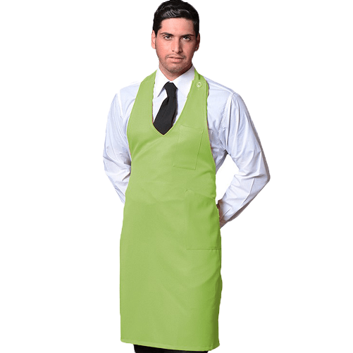 Grembiule paragilet uomo taglia unica regolabile al collo con 3 bottoni verde